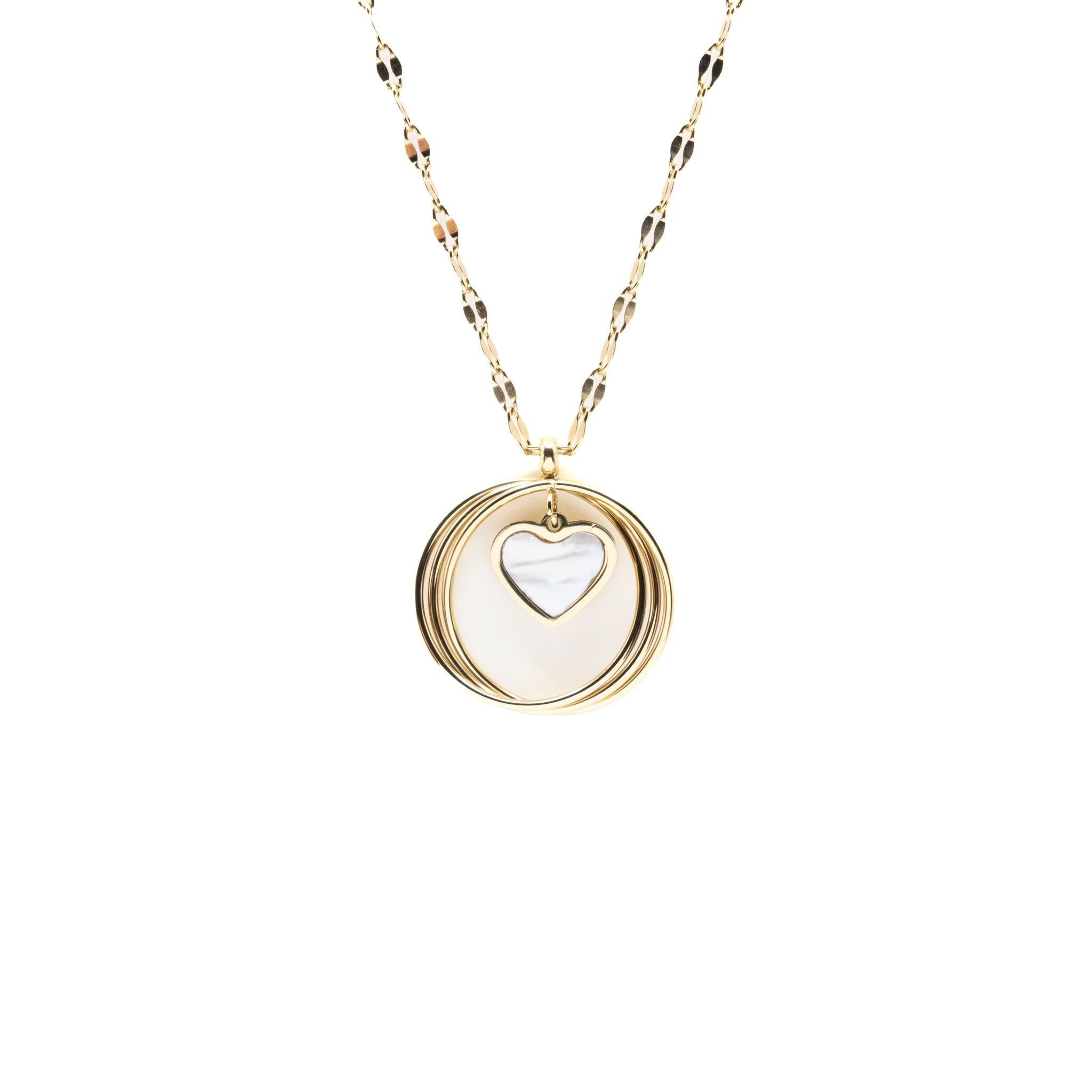 Collar Dije Corazón Aro