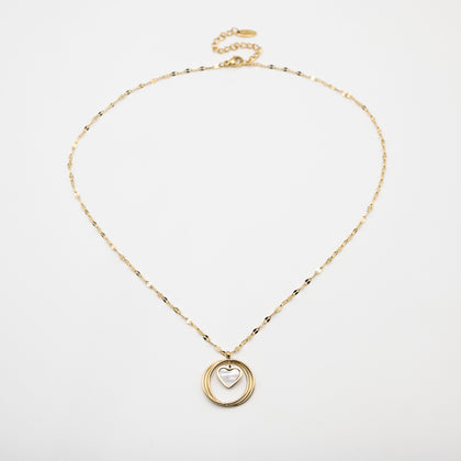 Collar Dije Corazón Aro