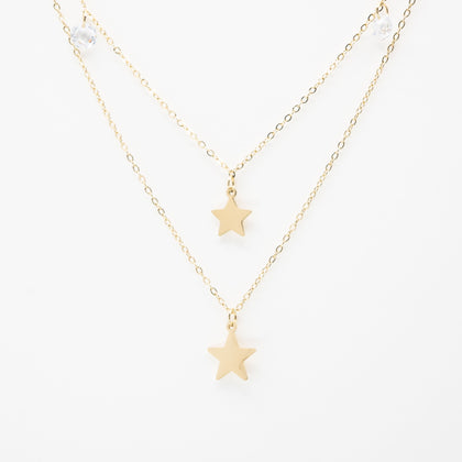 Collar Multicadena Estrellas