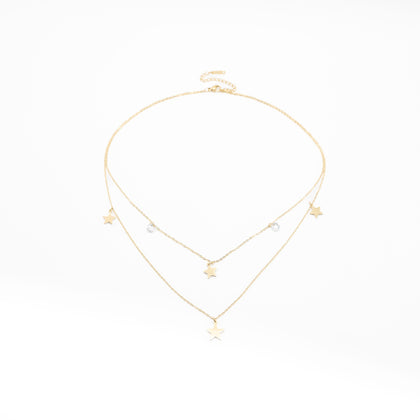 Collar Multicadena Estrellas