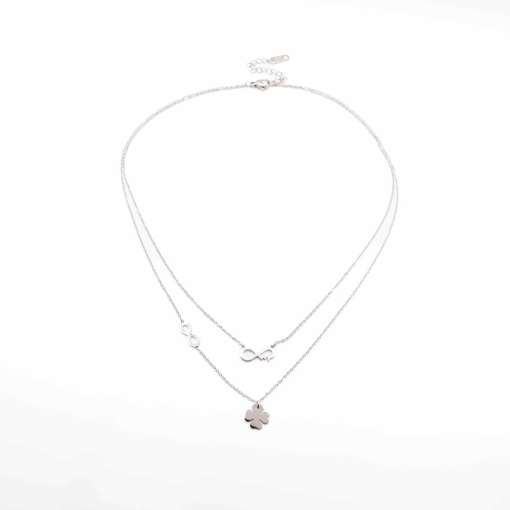 Collar Multicadena Trébol Infinito