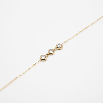 Pulsera Con Dije Cubic Zirconia