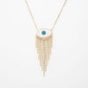 Collar De Ojo Con Cadena Colgante