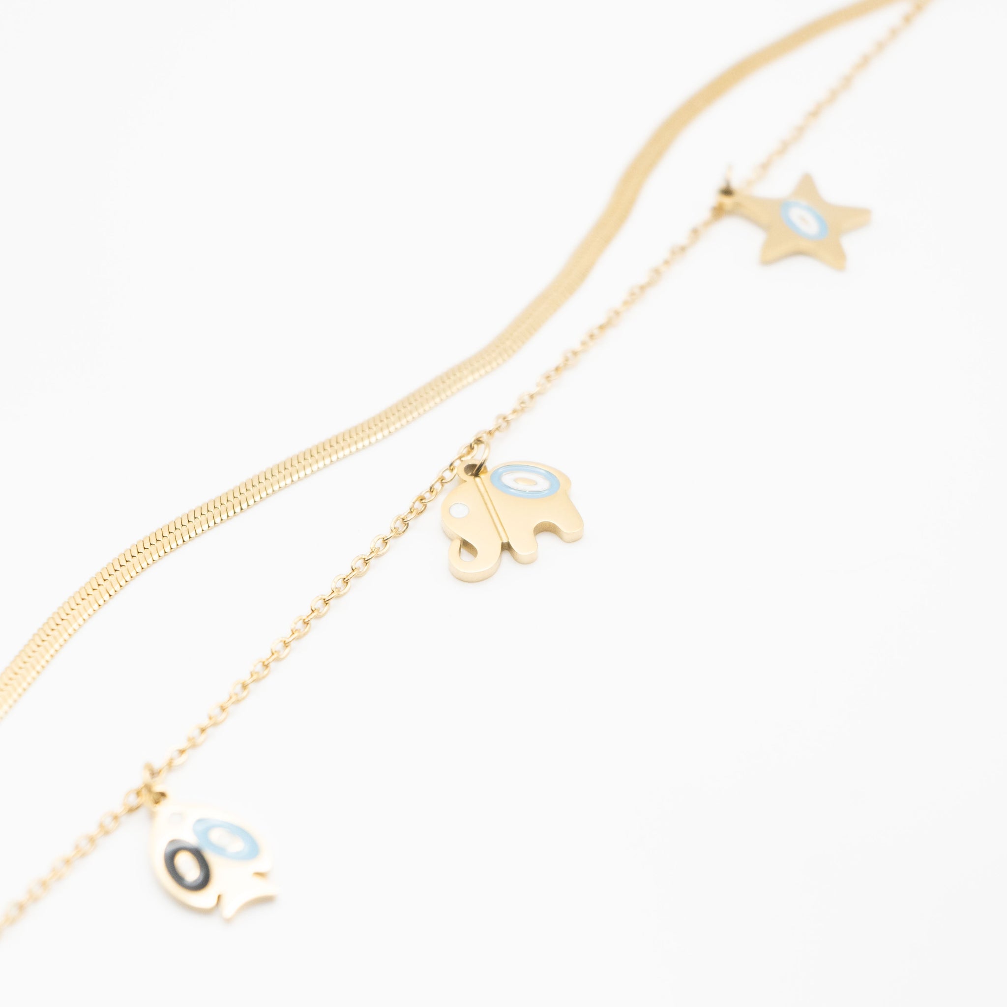 Pulsera Multicadena Estrella Y Animales
