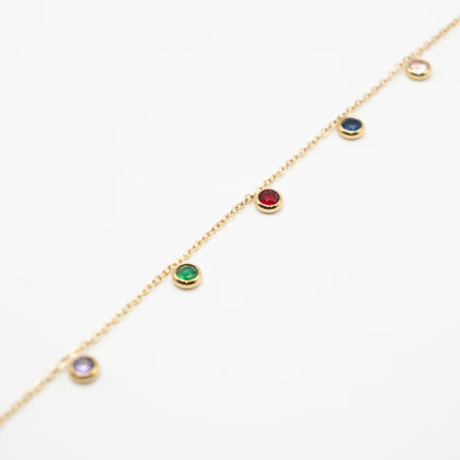 Pulsera Cubic Zirconia Colores