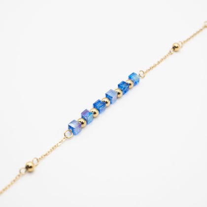 Pulsera Cubic Zirconia Azul