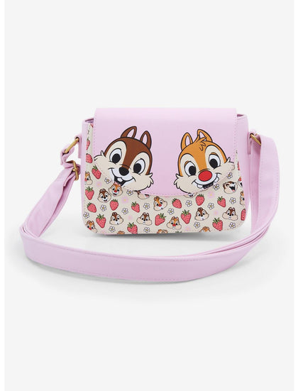 Chip Y Dale Bolsa Crossbody Rosa Fresas