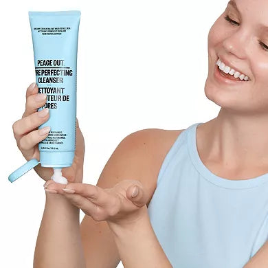 Peace Out Limpiador Crema Exfoliante Suave Perfeccionador de Poros con Ácido Salicílico