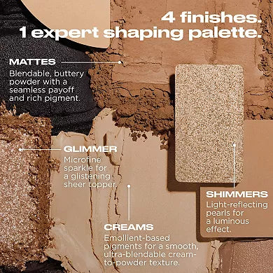 Urban Decay Naked Shaped Paleta de Maquillaje Warm-Toned para Ojos y Rostro