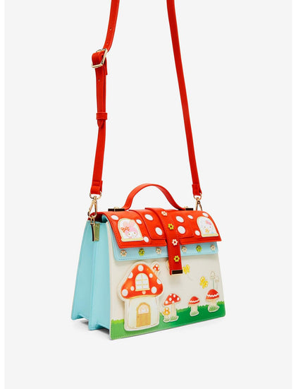 Sanrio Hello Kitty & Friends Mushroom Casa Bolsa Crossbody