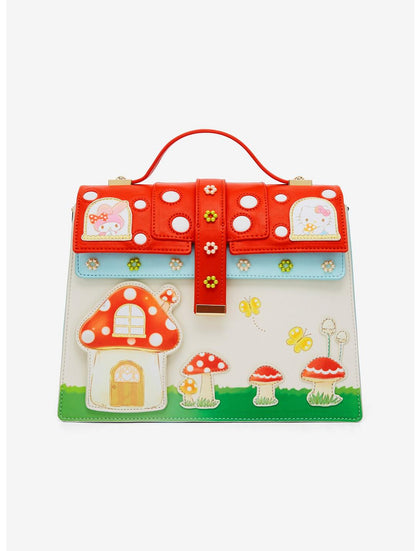 Sanrio Hello Kitty & Friends Mushroom Casa Bolsa Crossbody