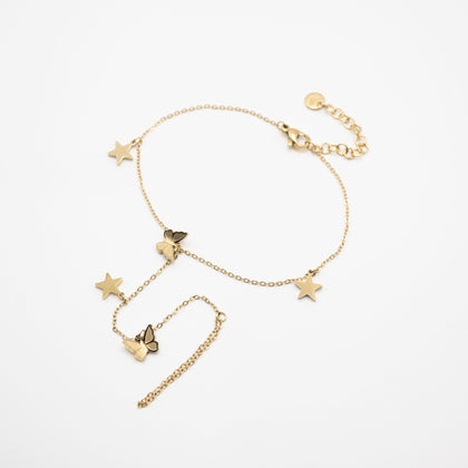 Pulsera Mariposas Y Estrellas
