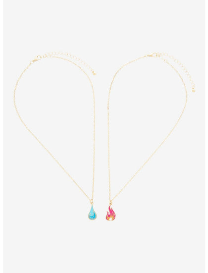 Set Collar Juego Bestie Fuego Y Agua Elemental Disney Pixar
