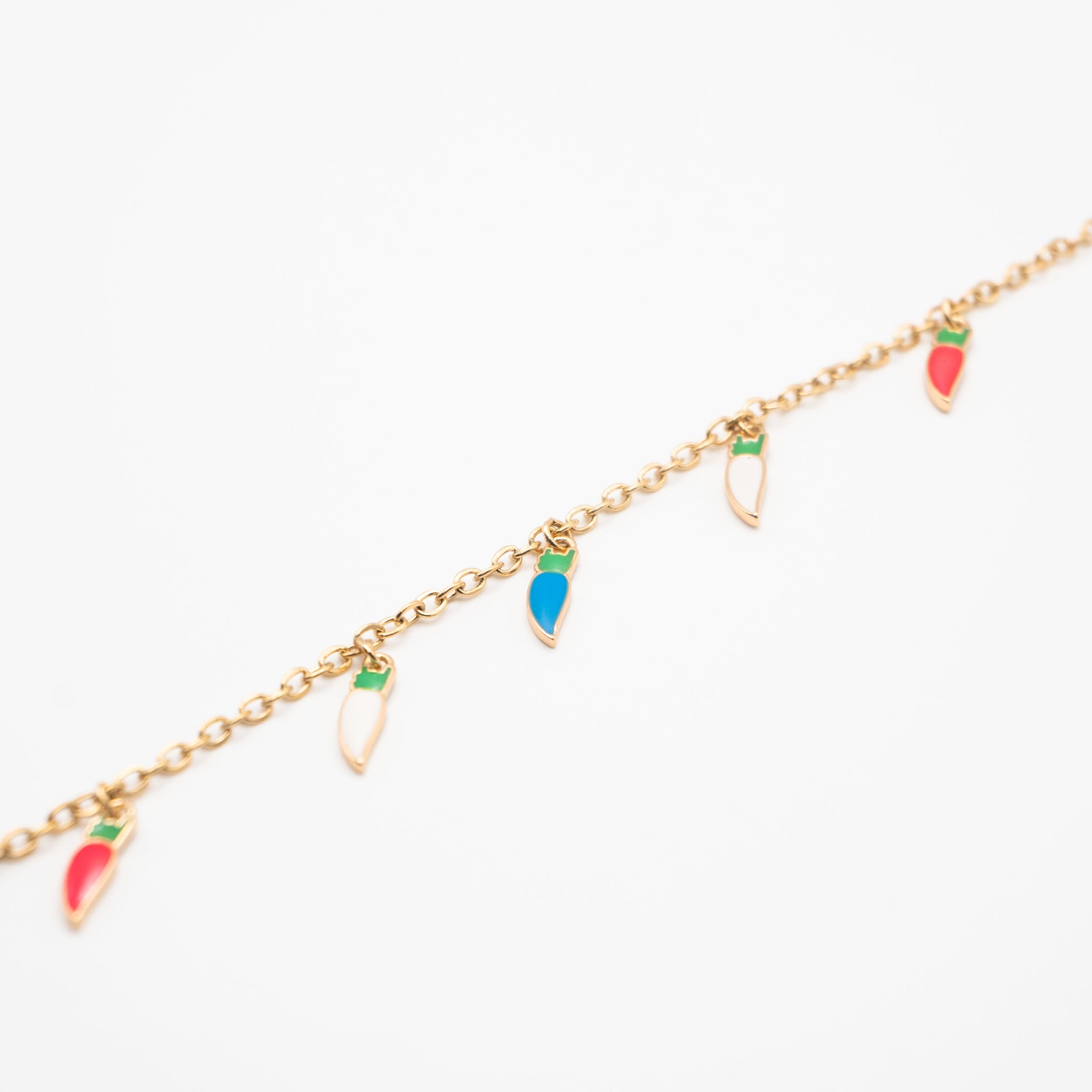 Pulsera Charms Zanahorias De Colores