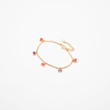 Pulsera Con Charms De Mariposas