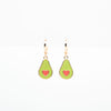 Set De Aretes Y Dije De Aguacate Corazón