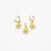 Set De Aretes Y Dije De Aguacate Corazón