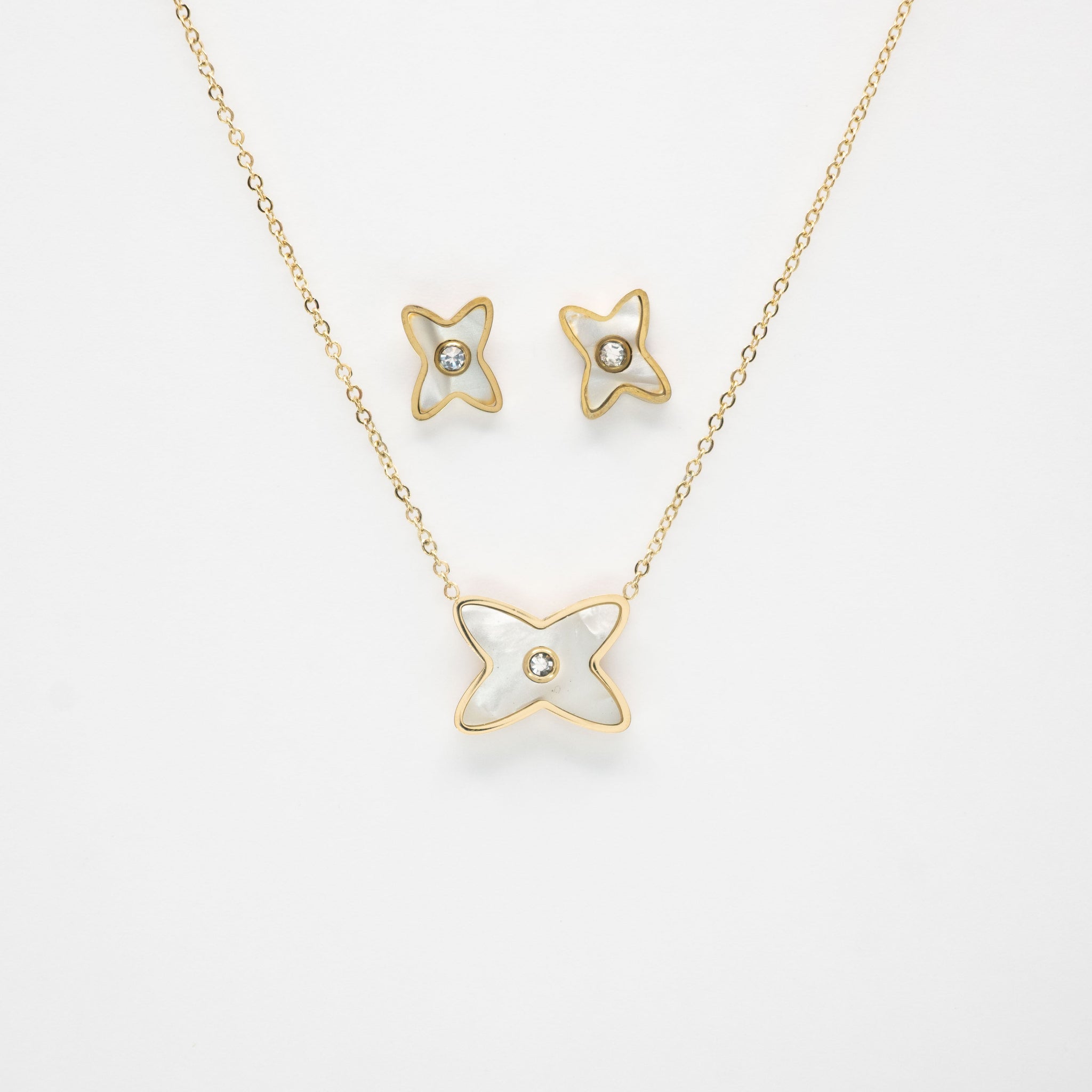 Set De Aretes Y Collar