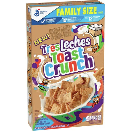 Tres Leches Toast Crunch Breakfast Cereal, Family Size, 18.8 oz