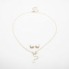 Set De Aretes Y Collar De Luna Y Estrella