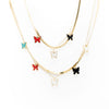 Set De Collar Y Pulsera Mariposas