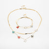 Set De Collar Y Pulsera Mariposas