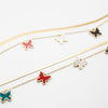 Set De Collar Y Pulsera Mariposas