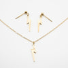 Set De Collar Y Aretes De Rayos