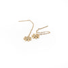 Aretes Colgantes De Flor Strass