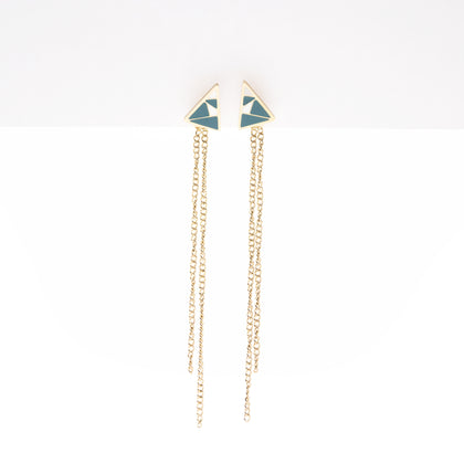 Aretes Triangulares Cadena Colgante