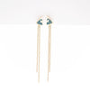 Aretes Triangulares Cadena Colgante