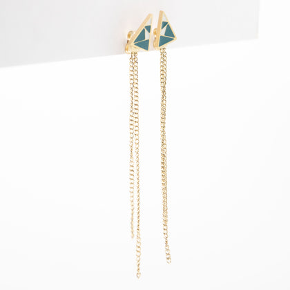 Aretes Triangulares Cadena Colgante