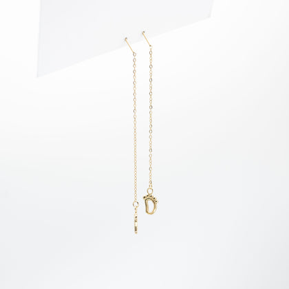 Aretes De Pies Colgantes