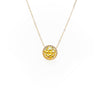 Collar De Zirconia Amarilla