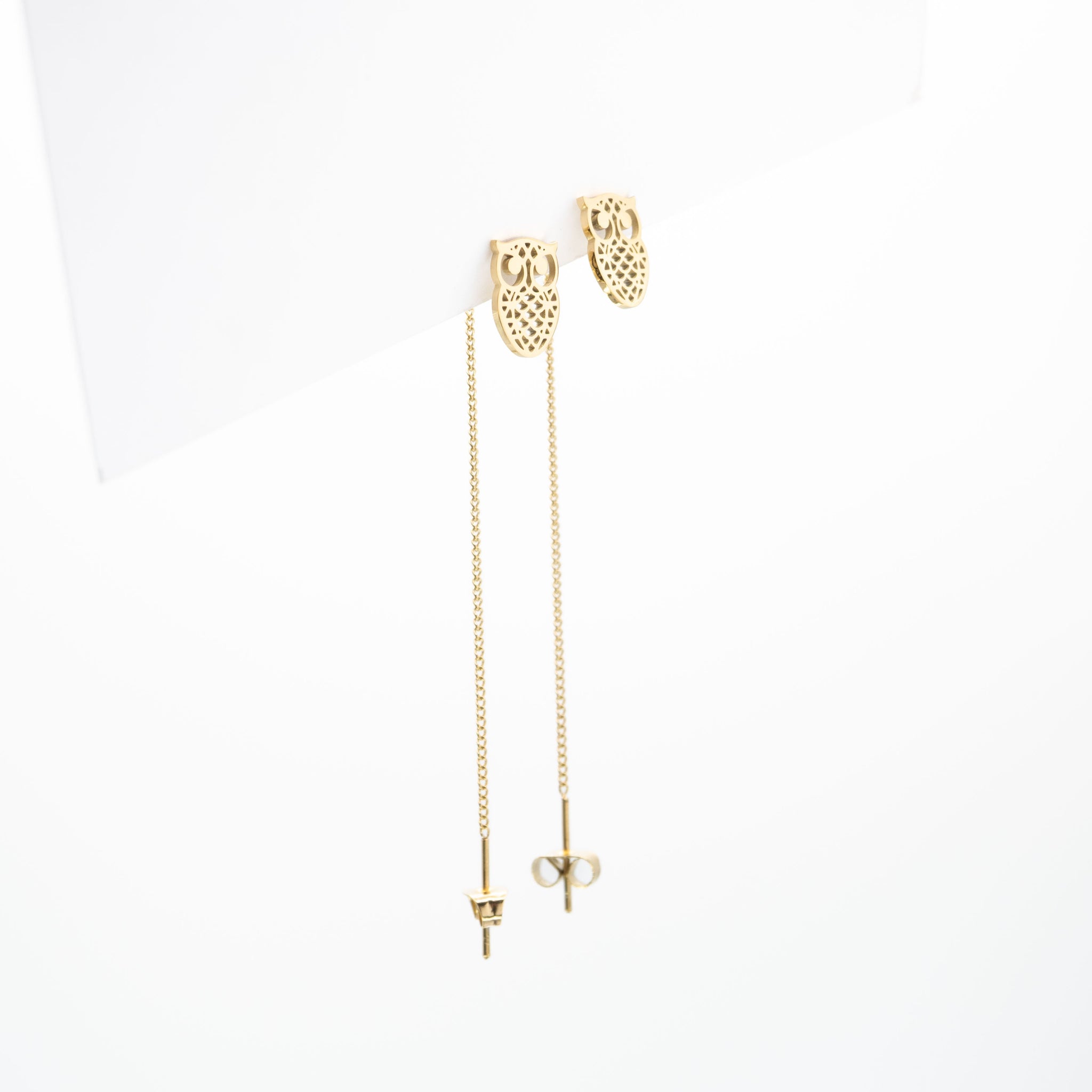 Aretes De Búho Colgantes