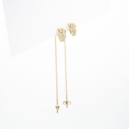 Aretes De Búho Colgantes