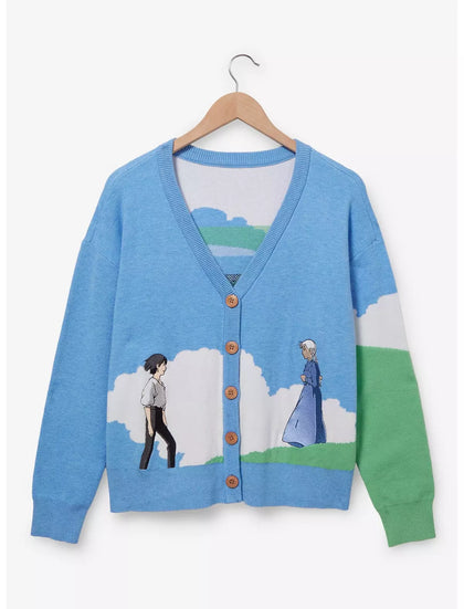Estudio Ghibli Howl's Moving Castle Sophie & Howl Sueter Cardigan