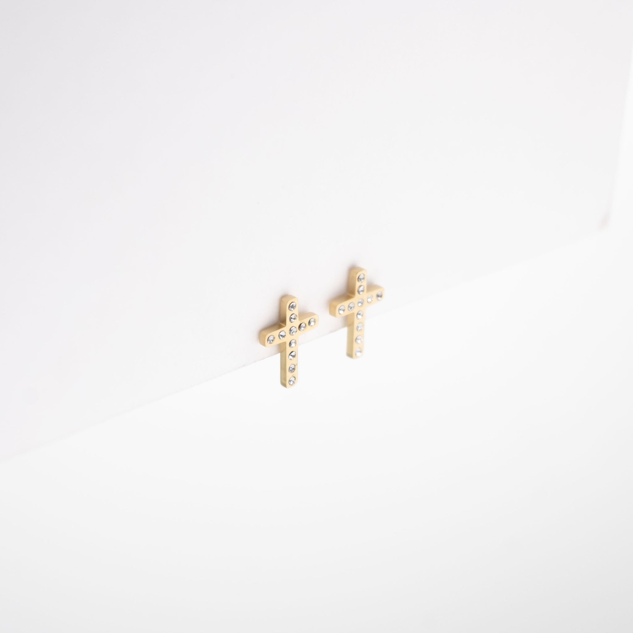 Aretes De Cruz Strass
