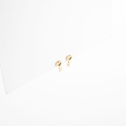 Aretes De Llave Y Corazón