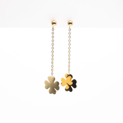 Aretes De Trébol Colgante