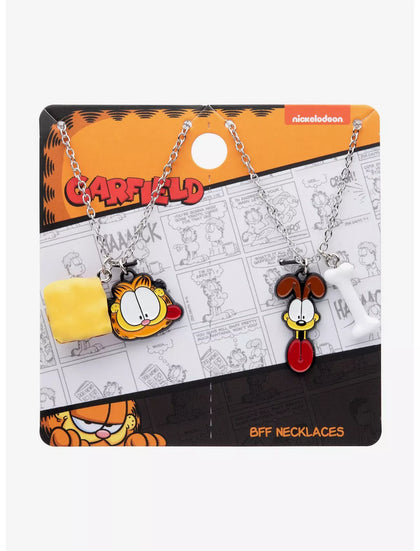 Garfield Y Odie Collar BFF Charm Mejores Amigos