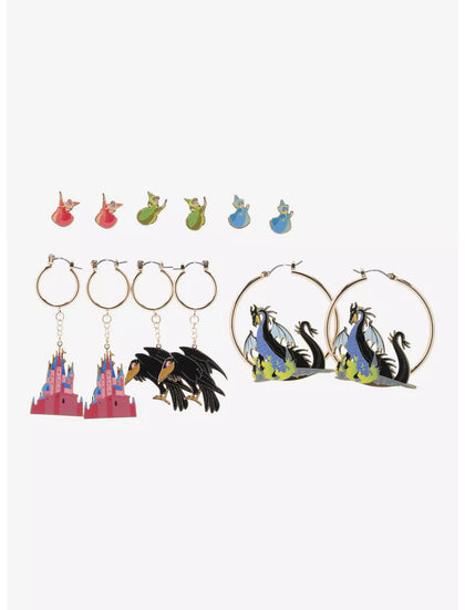 La Bella Durmiente Set De Aretes 6 Pcs