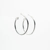 Aretes De Argolla Plateados