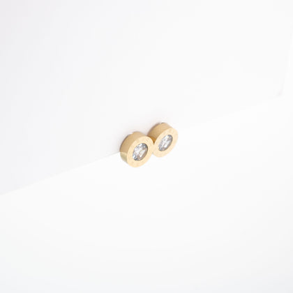 Aretes De Reloj Con Cubic Zirconia