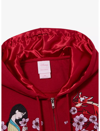 Disney Mulan Floral Zip Hoodie