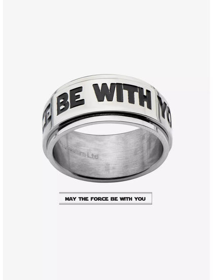 Star Wars May The Force Be With You Spinner Anillo