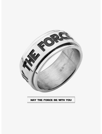 Star Wars May The Force Be With You Spinner Anillo