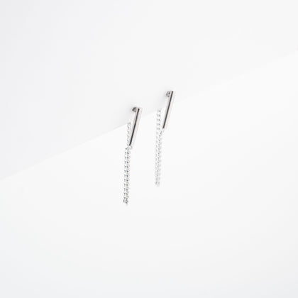Aretes De Cadena Colgante
