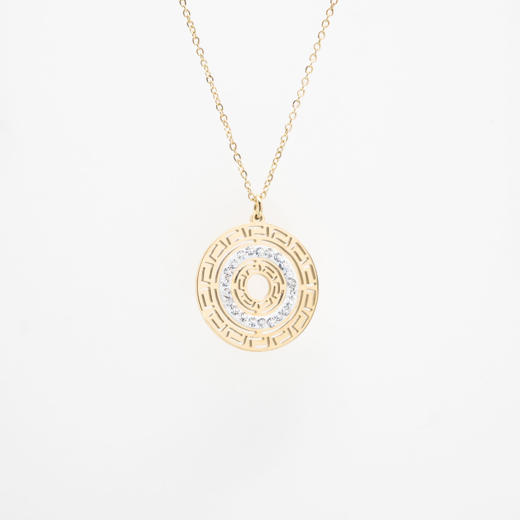 Collar Con Dije Calado Griego