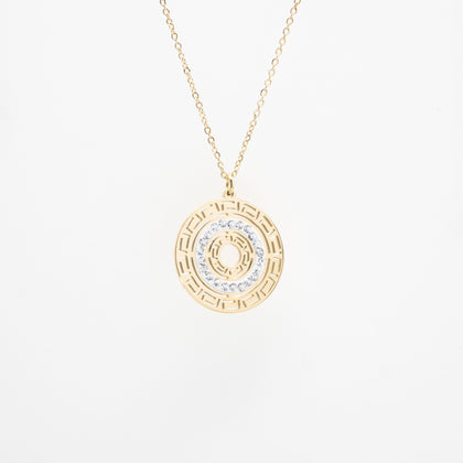 Collar Con Dije Calado Griego
